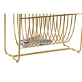 Zeitschriftenkorb DKD Home Decor Spiegel Gold Metall (76 x 35 x 83 cm)-4