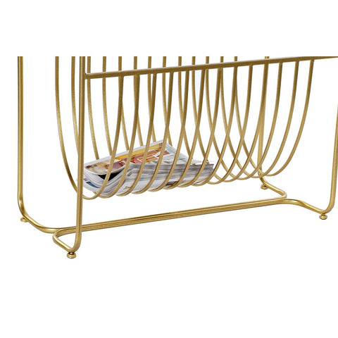 Zeitschriftenkorb DKD Home Decor Spiegel Gold Metall (76 x 35 x 83 cm)-4