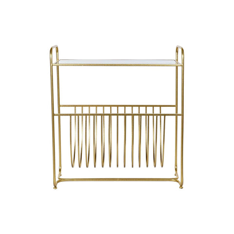 Zeitschriftenkorb DKD Home Decor Spiegel Gold Metall (76 x 35 x 83 cm)-0