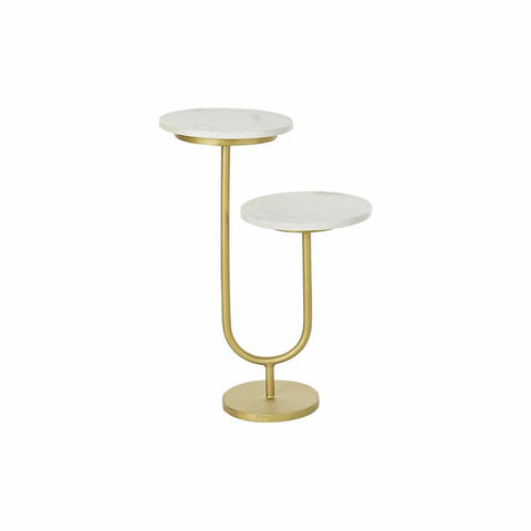 Beistelltisch DKD Home Decor Gold Metall Marmor 45 x 27 x 63 cm-0