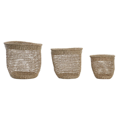 Korb-Set DKD Home Decor 35 x 35 x 35 cm Boho-0