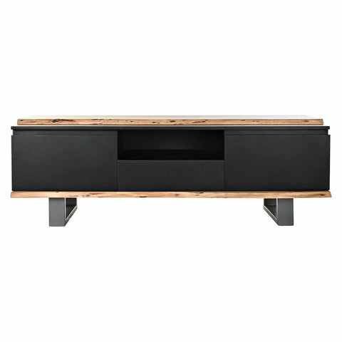 TV-Möbel DKD Home Decor Schwarz 145 x 45 x 50 cm Braun Mango-Holz-2