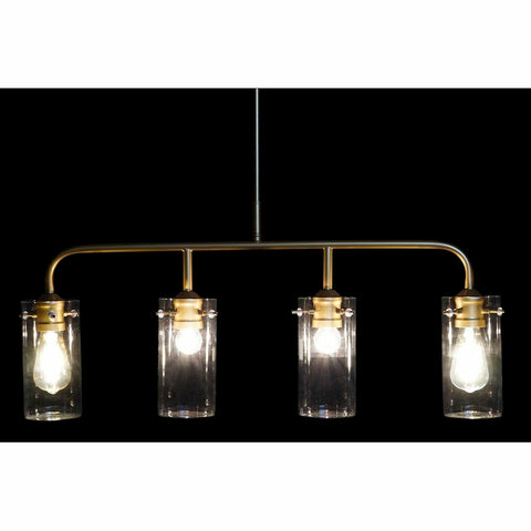 Deckenlampe DKD Home Decor Kristall Gold Metall 50 W (84 x 17 x 24 cm)-4