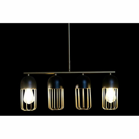 Deckenlampe DKD Home Decor Schwarz Gold Metall 50 W (60 x 11 x 26 cm)-4