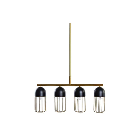 Deckenlampe DKD Home Decor Schwarz Gold Metall 50 W (60 x 11 x 26 cm)-2