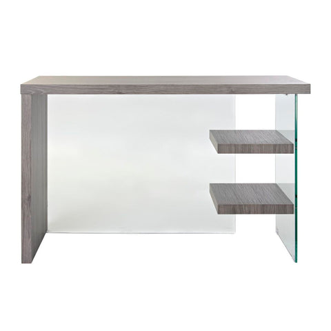 Schreibtisch DKD Home Decor Kristall Grau Durchsichtig MDF Verre trempé (120 x 50 x 76 cm)-3