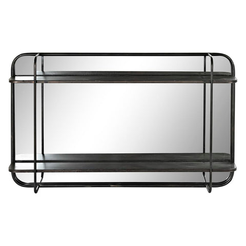 Wandspiegel DKD Home Decor Schwarz Metall (80 x 12 x 50 cm)-0