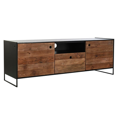 TV-Möbel DKD Home Decor 144,5 x 40 x 51 cm Schwarz Orange Recyceltes Holz Kiefer-0