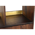 Regal DKD Home Decor Schwarz Gold Metall Dunkelbraun Mango-Holz (90 x 35 x 200 cm)-4