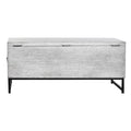 Truhe DKD Home Decor aus Keramik Grau Weiß Mango-Holz (116 x 40 x 50 cm)-1