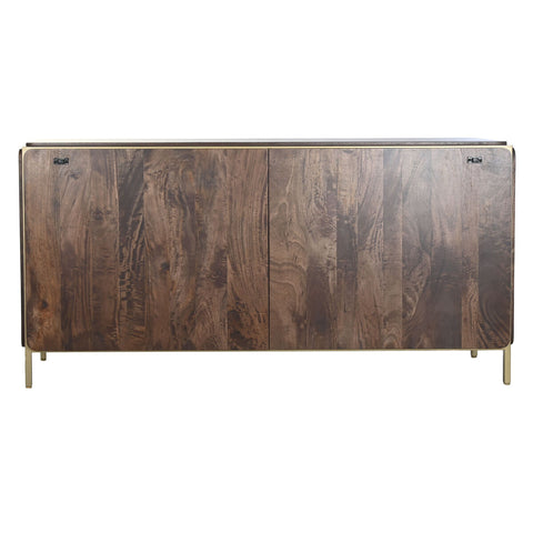 Anrichte DKD Home Decor Braun Stahl Mango-Holz 160 x 40 x 81 cm-1