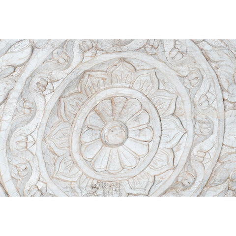 Truhe DKD Home Decor Weiß Mango-Holz Mandala 150 x 43 x 50 cm-4