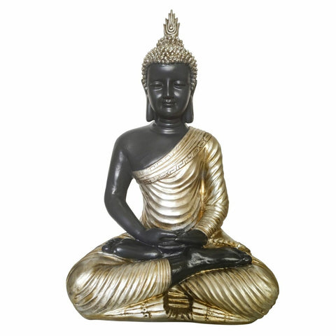 Deko-Figur DKD Home Decor Gold Buddha Harz (31 x 22 x 49 cm)-0