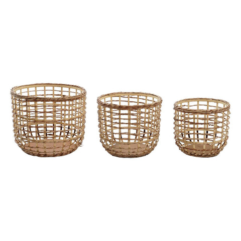 Korb-Set DKD Home Decor 39 x 39 x 32 cm-0