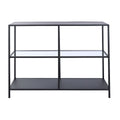 Konsole DKD Home Decor Schwarz Metall Kristall 100 x 35 x 80 cm-1