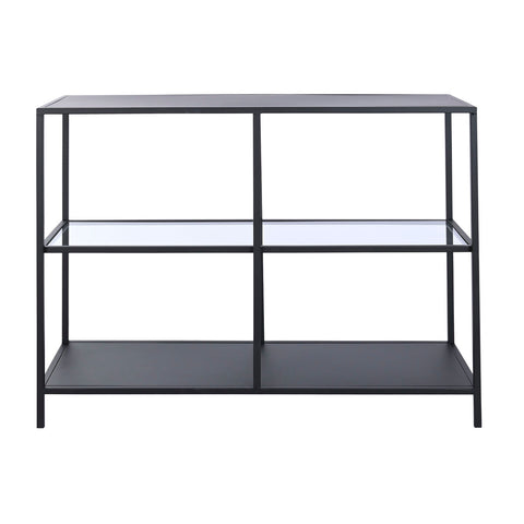 Konsole DKD Home Decor Schwarz Metall Kristall 100 x 35 x 80 cm-1