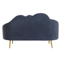 Sofa DKD Home Decor Blau Gold Metall Wolken Scandi 155 x 75 x 92 cm-3