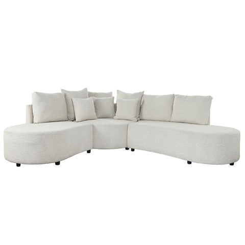 Sofa DKD Home Decor Weiß Holz Moderne 250 x 241 x 66 cm-5