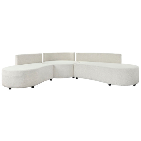 Sofa DKD Home Decor Weiß Holz Moderne 250 x 241 x 66 cm-3