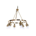 Deckenlampe DKD Home Decor 66 x 66 x 60 cm Kristall Gold Metall 40 W-2