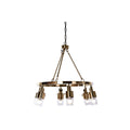 Deckenlampe DKD Home Decor 66 x 66 x 60 cm Kristall Gold Metall 40 W-1