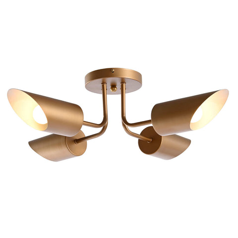 Deckenlampe DKD Home Decor Gold Metall 50 W 70 x 70 x 20 cm-2