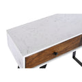 Konsole DKD Home Decor Metall Weiß Mango-Holz 105 x 35 x 77 cm-2