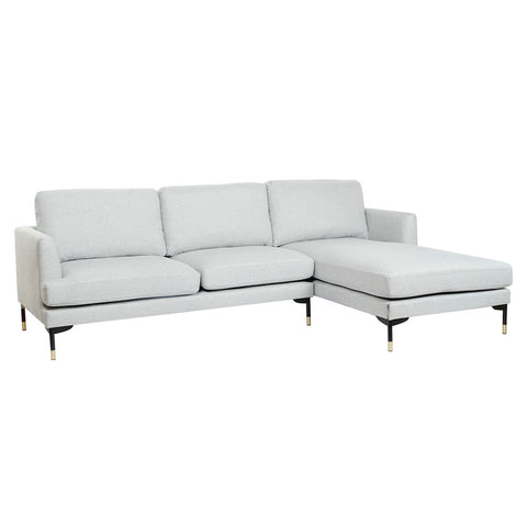 Chaise Longue DKD Home Decor Hellgrau Metall 250 x 160 x 85 cm-0