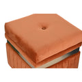 Hocker DKD Home Decor Blau grün Orange Gold Holz MDF 93 x 47 x 45 cm (3 Stück)-4