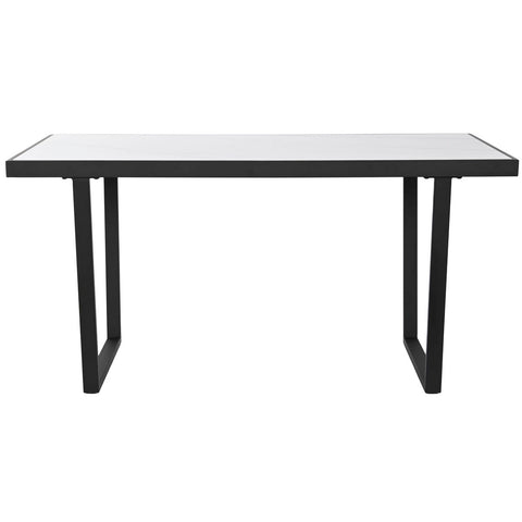 Esstisch Home ESPRIT Weiß Schwarz Metall 150 x 80 x 75 cm-1