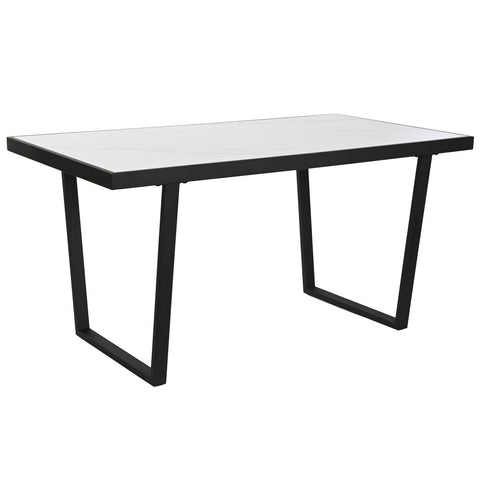 Esstisch Home ESPRIT Weiß Schwarz Metall 150 x 80 x 75 cm-0