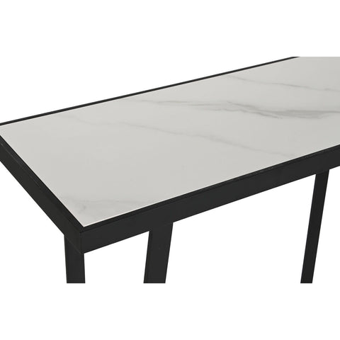 Konsole Home ESPRIT Weiß Schwarz Metall 100 x 35 x 75 cm-4