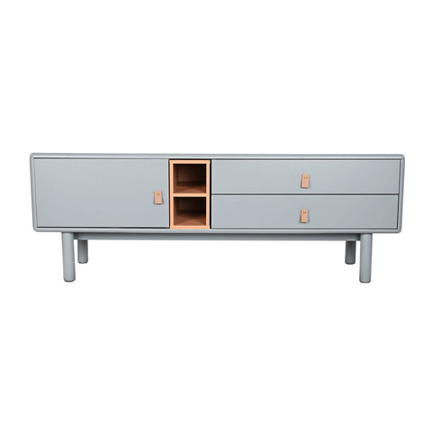 hocami - TV-Möbel Home ESPRIT Blau Grau Polypropylen Holz MDF 140 x 40 x 55 cm - tv-mobel-home-esprit-blau-grau-polypropylen-holz-mdf-140-x-40-x-55-cm - 