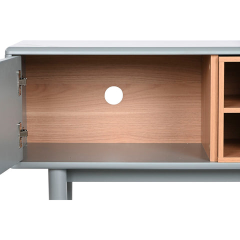 hocami - TV-Möbel Home ESPRIT Blau Grau Polypropylen Holz MDF 140 x 40 x 55 cm - tv-mobel-home-esprit-blau-grau-polypropylen-holz-mdf-140-x-40-x-55-cm - 