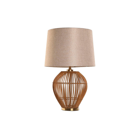 Tischlampe Home ESPRIT Braun Beige Gold natürlich 50 W 220 V 43 x 43 x 67 cm-0