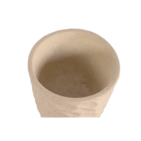 Blumentopf Home ESPRIT Beige Fiberglas Skandinavisch 36,5 x 36,5 x 63 cm-1