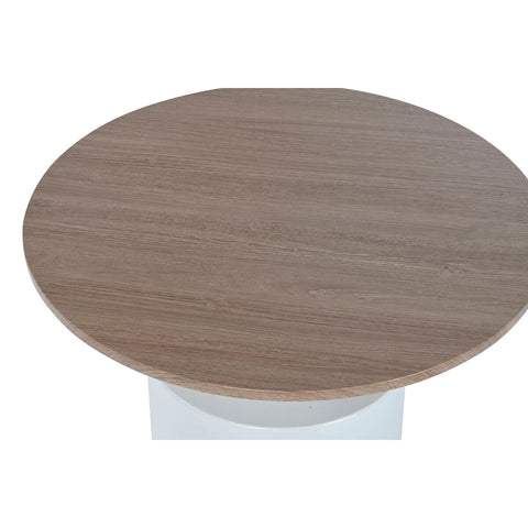 Beistelltisch Home ESPRIT Weiß natürlich Metall Holz MDF 55 x 55 x 52,5 cm-3