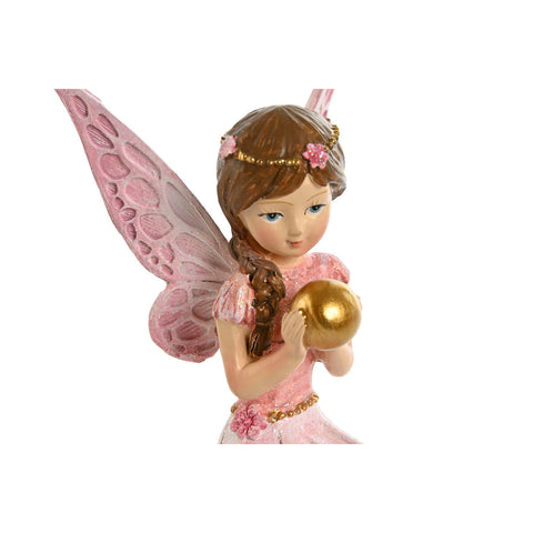 Deko-Figur Home ESPRIT Rosa Fee 7,5 x 6,5 x 11 cm-2