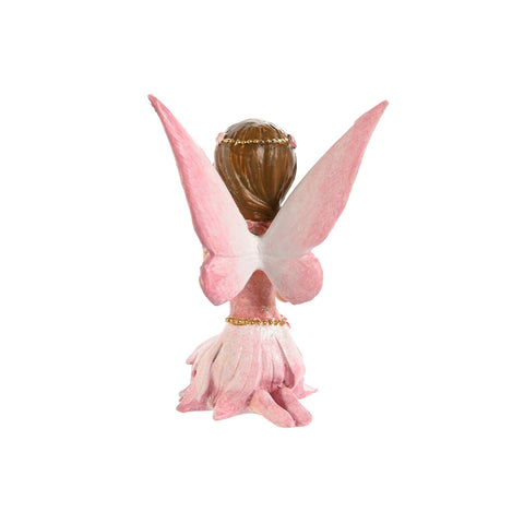 Deko-Figur Home ESPRIT Rosa Fee 7,5 x 6,5 x 11 cm-1