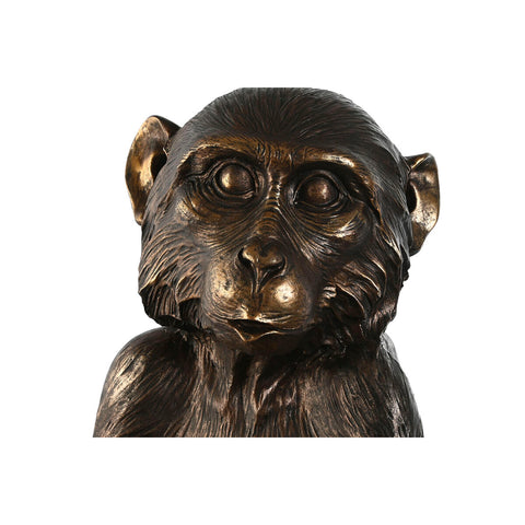 Deko-Figur Home ESPRIT Gold Dunkelbraun Affe 40 x 37 x 50 cm-3