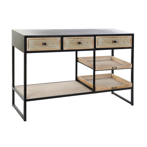 Konsole Home ESPRIT Braun Schwarz Holz Metall 120 x 38 x 80 cm-0