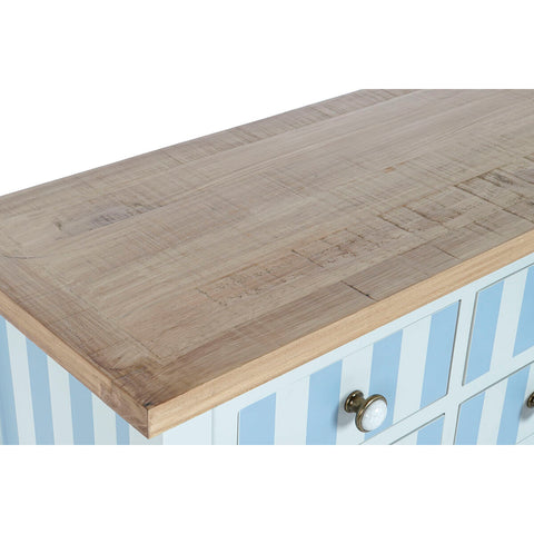 Konsole Home ESPRIT Blau Weiß Paulonia-Holz 103 x 35 x 80 cm-9