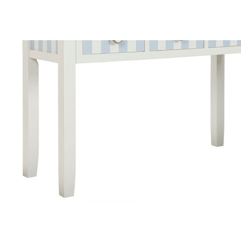 Konsole Home ESPRIT Blau Weiß Paulonia-Holz 103 x 35 x 80 cm-4