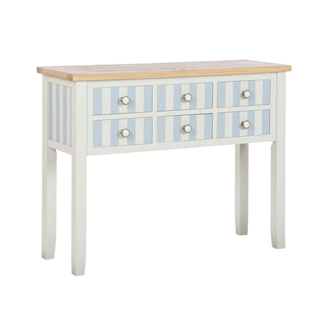 Konsole Home ESPRIT Blau Weiß Paulonia-Holz 103 x 35 x 80 cm-0