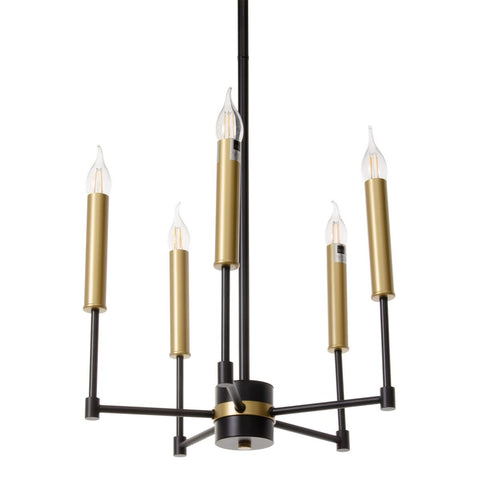 Deckenlampe 40,5 x 43 x 33 cm Schwarz Gold Metall-5