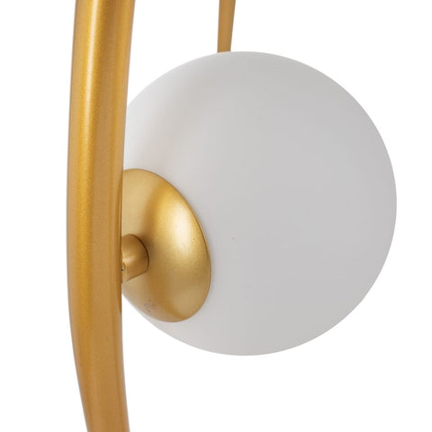 Deckenlampe 22 x 22 x 120 cm Kristall Gold Metall-6