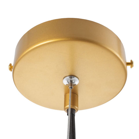 Deckenlampe 22 x 22 x 120 cm Kristall Gold Metall-1