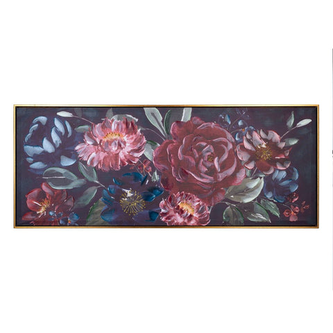 Bild 135 x 3,5 x 55 cm Leinwand Blomster-0