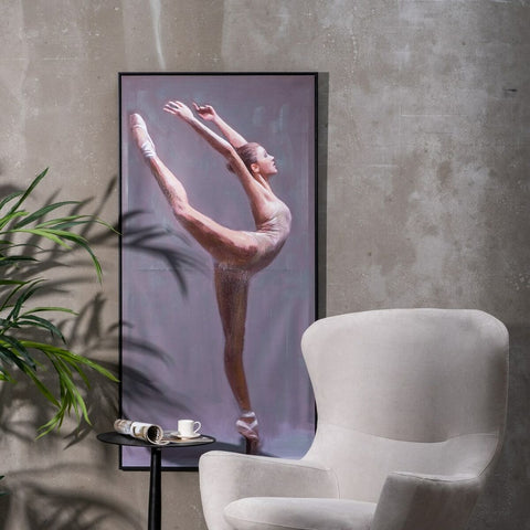 Bild 70 x 3,5 x 140 cm Leinwand Ballerina-1