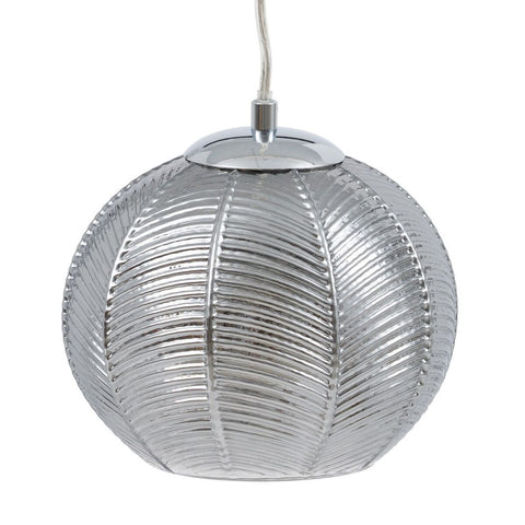 Deckenlampe 20 x 20 x 15,5 cm Kristall Silber Eisen Ø 20 cm-0